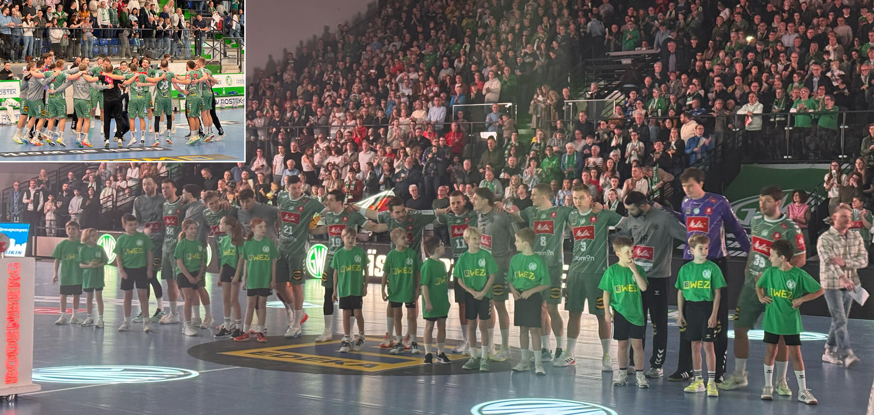 Einlauf-Kids beim GWD-Spiel